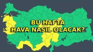 HAVA DURUMU BU HAFTA: Sıcaklıklar düşüyor İstanbulda yağmur yağacak mı Hangi illerde yağış var Hava yağışlı