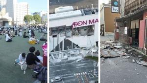Japonyada 7.1lik deprem sonrası kabus senaryosu AVMdeki çökme sonucu çok sayıda ölü