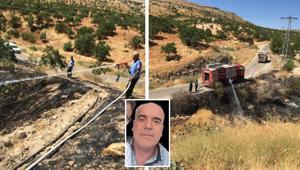 Gaziantepte korkunç son Fıstık tarlasındaki yangına müdahale ederken canından oldu