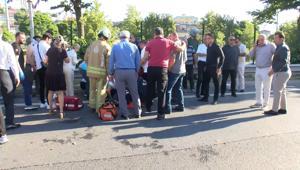 İstanbul TEM’de sabah saatlerinde korkutan kaza Banka servisi devrildi: 13 yaralı