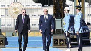 Cumhurbaşkanı Erdoğan, Lübnan Cumhurbaşkanı Joseph Avnı törenle karşıladı