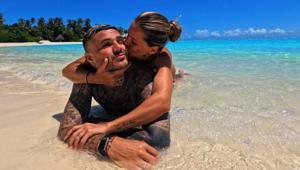 Big Boy Icardi Sevgilisiyle bench press yaptı