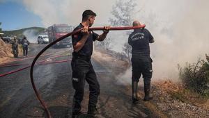 Aydının Çine ilçesindeki orman yangınında 3. gün Müdahale sürüyor