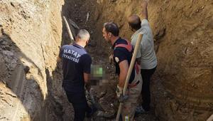 Hatayda göçük altında kalan işçi öldü