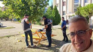 Banka oturma kavgası ölümle bitti Keşanda emekli polis dehşeti
