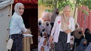 Gamze Özçelik 8 yıl sonra oyunculuğa döndü İşte setten ilk kareler