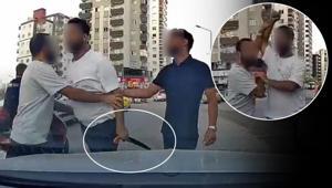 Kavgaya testereyle girdi Araç kamerası saniye saniye kaydetti