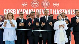 Bakan Memişoğlu ile Bakan Kacır, Tekirdağda hastane açılışına katıldı