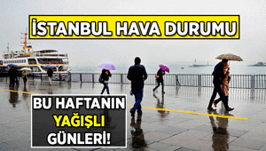 HAFTALIK İSTANBUL HAVA DURUMU ☔ Bugün yağmur yağacak mı, İstanbul bu hafta hangi günler yağmurlu İşte bugünkü, yarınki ve toplam 5 günlük İstanbul hava durumu