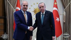 Cumhurbaşkanı Erdoğan, TBMM Başkanı Kurtulmuşu kabul etti