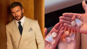 David Beckhamdan gün doğumunda manifest Elindeki taşlar merak uyandırdı
