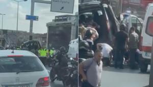 Küçükçekmecede feci kaza 12si çocuk 13 yaralı; sürücü gözaltına alındı