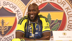 Fenerbahçede yeni transfer Romelu Lukaku için imza töreni Türkiye benim ikinci evim