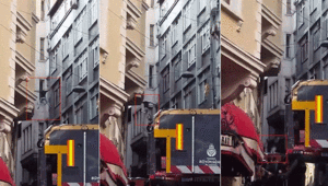 Beyoğlunda elektrik telleri üzerinde intihar girişimi