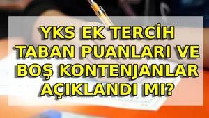 YKS TABAN PUANLARI VE BOŞ KONTENJANLAR 2026 📌 YKS ek tercih taban puanları açıklandı mı 2 yıllık ve 4 yıllık üniversite taban puanları ve boş kontenjanları belli oldu mu