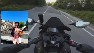 Şilede Ceyda Yakovayı hayattan koparan motosiklet kazası kask kamerasında
