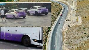 Akılalmaz olay Araçların rengini değiştiren yol için ilginç çözüm