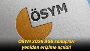 AGS SONUÇLARI AÇIKLANDI SON DAKİKA: ÖSYM 2026 AGS sonuçları yeniden erişime açıldı AGS sonuçları neden kaldırılmıştı