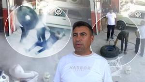 Şişirdiği lastik havaya uçurdu: 35 yıldır sektördeyim ilk kez görüyorum