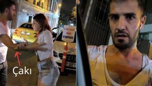 Karaköyde dehşete düşüren olay Kanadalı turiste takside bıçaklı gasp