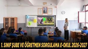1. SINIF ŞUBE VE ÖĞRETMEN SORGULAMA E-OKUL 2026-2027: İlkokul 1. sınıf şube belirleme kura sonuçları ne zaman açıklanacak, kura çekimi ne zaman