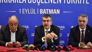 Bakan Yusuf Tekinden Batmanda çağrı: Bu sorunu ilanihaye çözelim