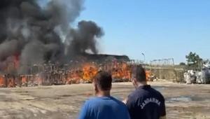 Bursada fabrikada korkutan yangın Alevler çevreyi sardı
