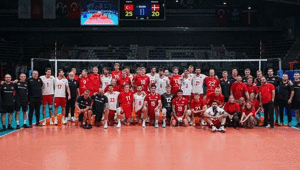 A Milli Erkek Voleybol Takımı, hazırlık maçında Danimarkayı yendi