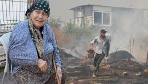 Alevleri görünce gözyaşlarına boğuldu: ‘Ben nereye giderdim’
