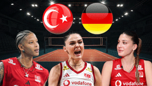 Filenin Sultanları yarı final için sahada Avrupa Şampiyonası çeyrek final maçında rakip Almanya