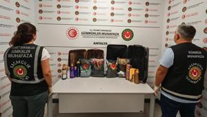 Ekipler Antalya Havalimanı’nda ele geçirdi Tam 18 kilo 921 gram