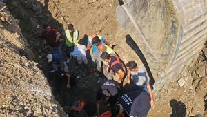 Hatayda altyapı çalışmaları esnasında göçük 2 işçi yaralandı