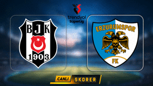 Süper Ligde Beşiktaşın konuğu Erzurumspor FK