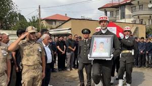 Iğdırda askeri araç kazasında şehit Ziya Koparan memleketinde son yolculuğuna uğurlandı