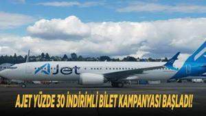 AJET YÜZDE 30 İNDİRİMLİ BİLET KAMPANYASI BAŞLADI AJet ucuz uçak bileti nasıl alınır, hangi tarihlerde ve şehirlerde geçerli