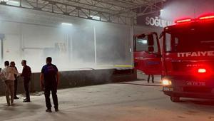 Bursa İznikte soğuk hava deposunda yangın