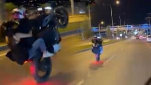 Yer: Malatya Motosikletle tehlikeli yolculuk kamerada