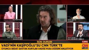 Türkiye’nin konuştuğu Kazım Kaşifoğlu karakterini canlandıran isim CNN Türk canlı yayınında