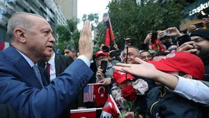 BM zirvesi için ABDye gelen Cumhurbaşkanı Erdoğan Türkevinde