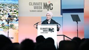 Emine Erdoğan New York İklim Haftası açılışında konuştu: Doğayla ilişkimizi yeniden ölçü ve adalet üzerine kurmalıyız