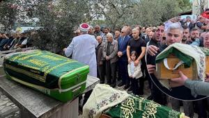Doğuma 2 hafta kalmıştı Kazada ölen hamile anne ve 3 yaşındaki kızı yan yana toprağa verildi