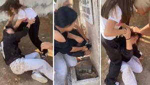 Çeşmede ıslatıp, yerde sürükleyerek acımasızca darbettiler; liseli kızlar akran zorbalığı kamerada