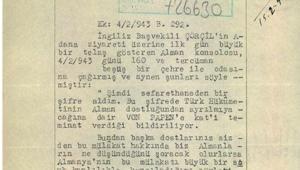 MİT arşivinden 1943 tarihli belge Churchill’in Adana görüşmesi Alman konsolosunu alarma geçirmiş