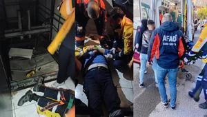 Zonguldak’ta iş hanında korkutan olay Asansör 3 kat aşağı düştü, 1 kişi ağır yaralandı
