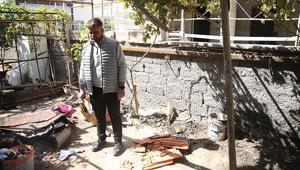Niğde’de ölümden saniyelerle kurtuldu Çatıdan düşen kiremit yön değiştirdi