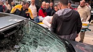 Ankarada otelin 6ncı katından otomobilin üzerine düşen kadın ağır yaralandı
