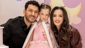 Murat Yıldırım ve Iman Elbani çiftinden mutlu aile pozu Kızları Miray 4 yaşında