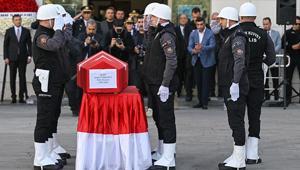 Şehit polis Ahmet Türkoğlu için Ankara Emniyet Müdürlüğünde tören düzenlendi