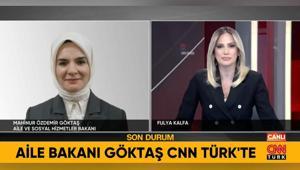 Aile ve Sosyal Hizmetler Bakanı Mahinur Özdemir Göktaş CNN Türk’te: Suç duyurusunda bulundum