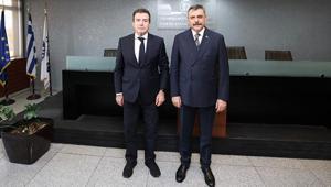 Bakan Çiftçi Yunanistan mevkidaşı Chrisochoidis ile bir araya geldi